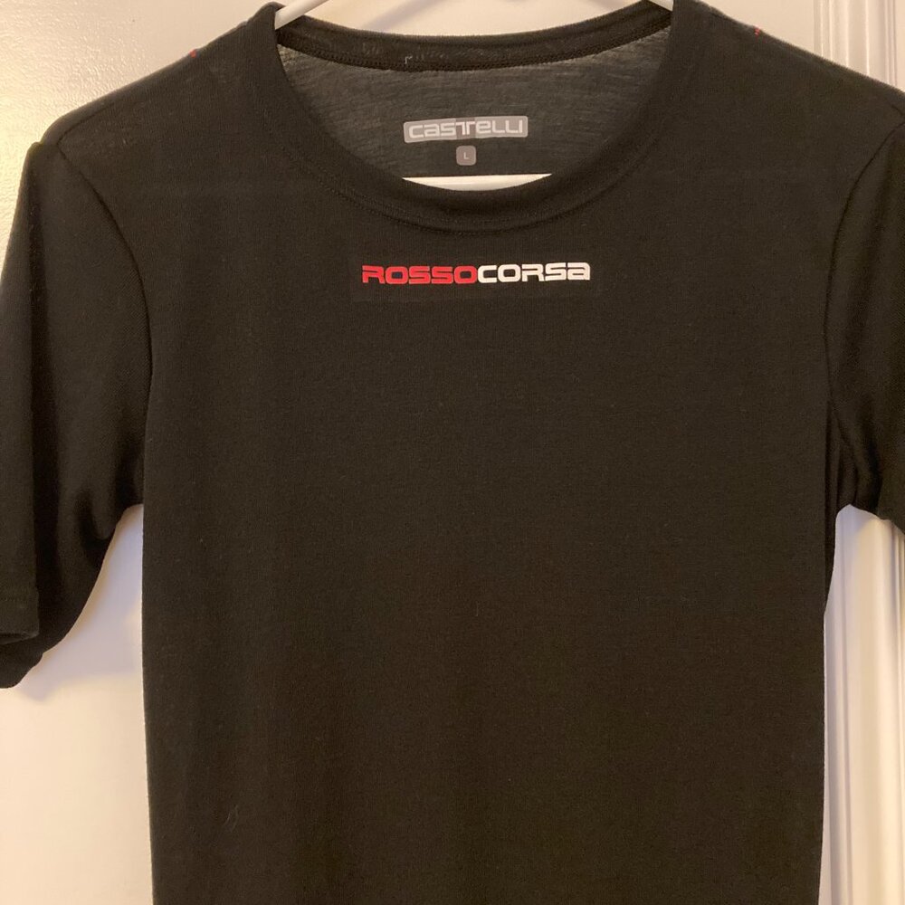 Castelli Rosso Corsa cycling tee base shirt NEVER WORN